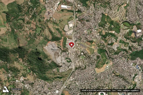 Imagem de satélite — Embargo IBAMA — Infração Ambiental - Cariacica/ES