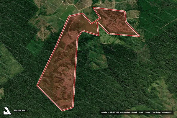 Imagem de satélite de Infração Ambiental em Apuí - AM