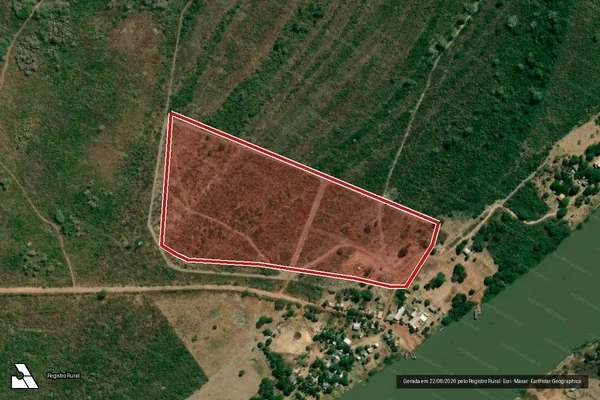 Imagem de satélite de Infração da Flora em Corumbá - MS