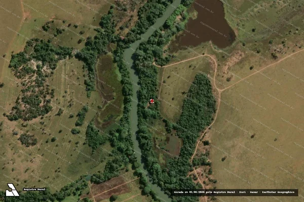 Imagem de satélite de Infração Ambiental em Jaraguá - GO