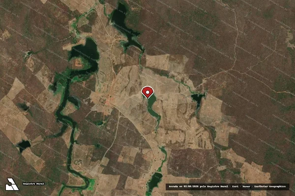 Imagem de satélite — Embargo IBAMA — Infração da Flora — Tauá/CE
