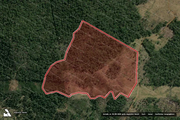 Imagem de satélite de Infração Ambiental em Pinhão - PR