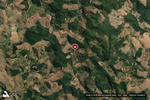 Imagem de satélite — Embargo IBAMA — Infração Ambiental - Alegre/ES