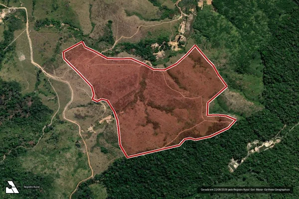 Imagem de satélite de Infração da Flora em Itaituba - PA