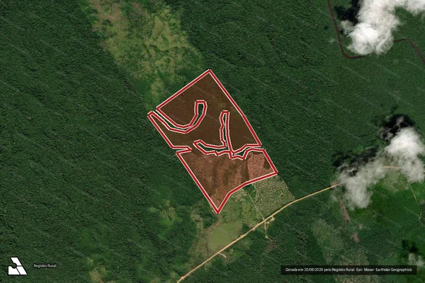 Imagem de satélite de Infração da Flora em Apuí - AM