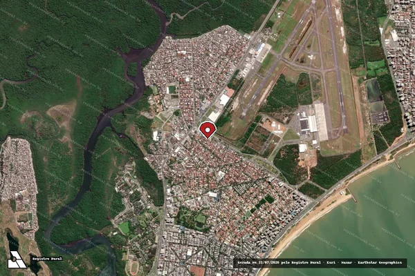 Imagem de satélite — Embargo IBAMA — Infração da Fauna - Vitória/ES