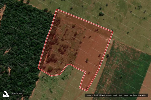 Imagem de satélite de Infração da Flora em Deodápolis - MS