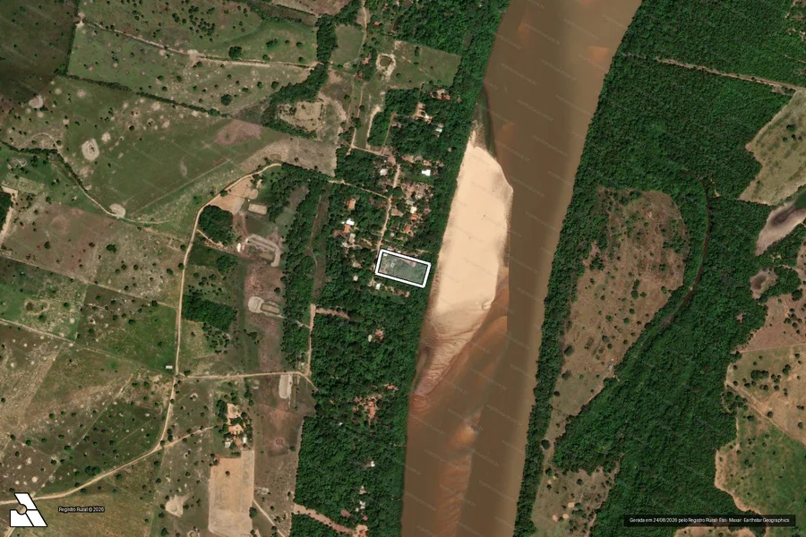 Imagem aérea do item A