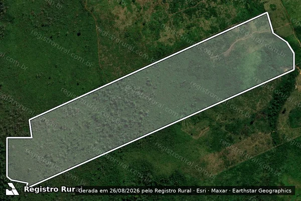 Imagem de satélite de Infração da Flora em Cujubim - RO