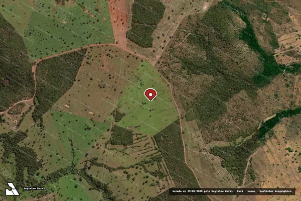 Imagem de satélite — Embargo IBAMA — Infração da Flora — Monte Santo do Tocantins/TO