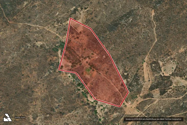 Imagem de satélite de Infração da Flora em Serra Branca - PB