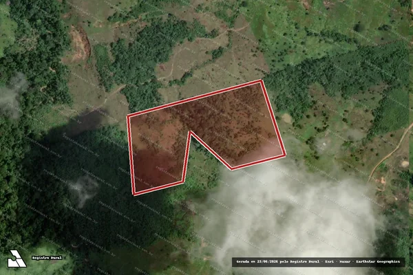 Imagem de satélite — Embargo IBAMA — Infração da Flora - Sena Madureira/AC