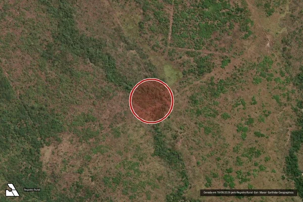 Imagem de satélite de Infração Ambiental em Santana do Araguaia - PA