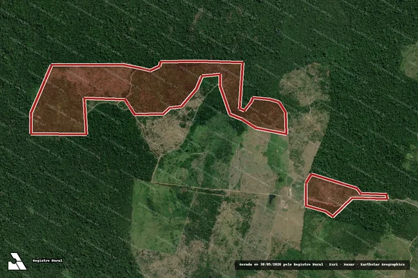 Imagem de satélite de Infração da Flora em Anapu - PA