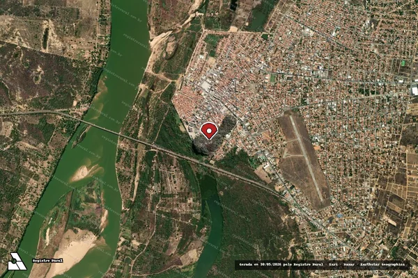 Imagem de satélite — Embargo IBAMA — Infração Ambiental — Bom Jesus da Lapa/BA