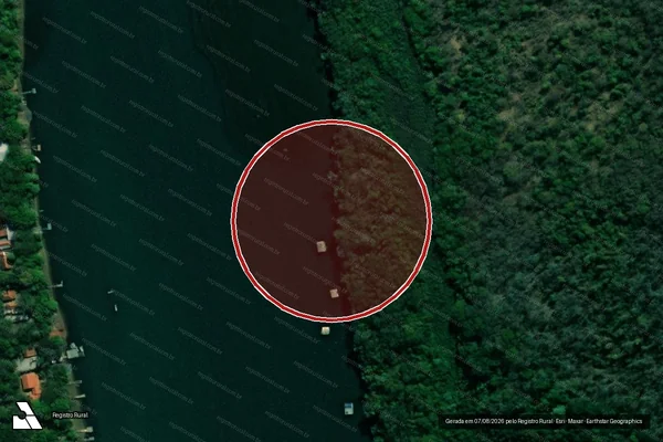 Imagem de satélite de Infração da Flora em Orindiúva - SP
