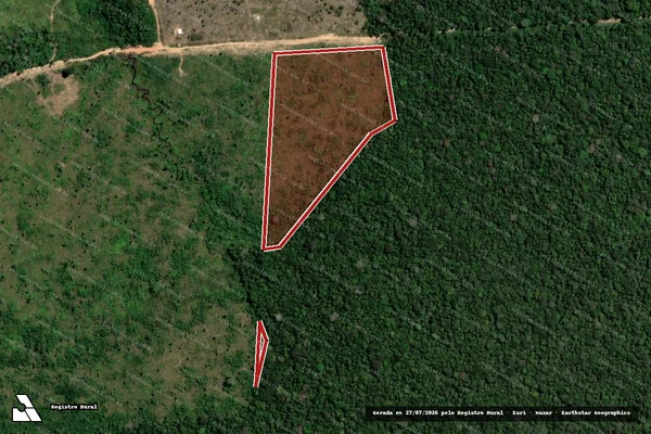Imagem de satélite de Infração da Flora em Humaitá - AM