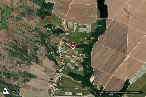 Imagem de satélite — Embargo IBAMA — Infração da Flora - Penedo/AL