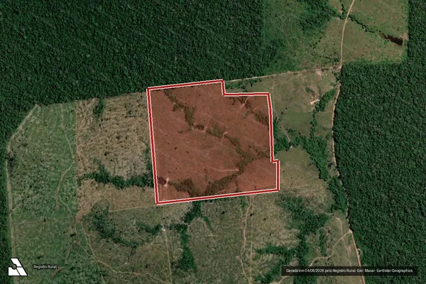Imagem de satélite de Infração Ambiental em Porto Velho - RO