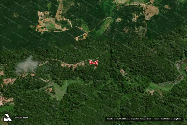 Imagem de satélite de Infração da Flora em Guaramiranga - CE