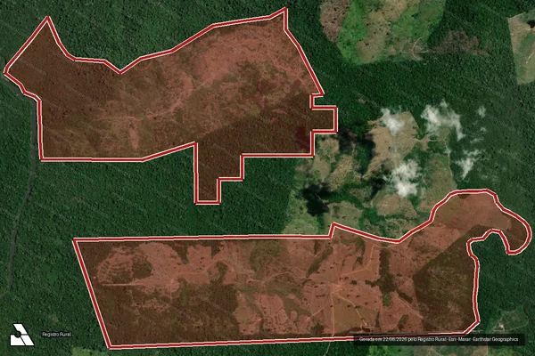 Imagem de satélite de Infração Ambiental em Novo Repartimento - PA