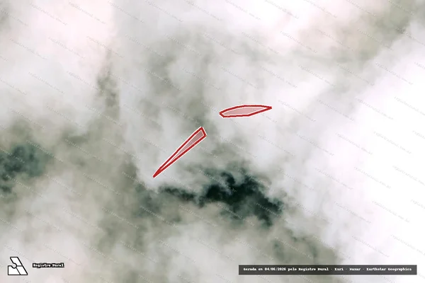 Imagem de satélite — Embargo IBAMA — Infração Ambiental — Cruz do Espírito Santo/PB