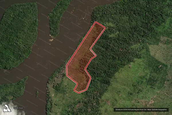 Imagem de satélite de Infração Ambiental em São Félix do Xingu - PA