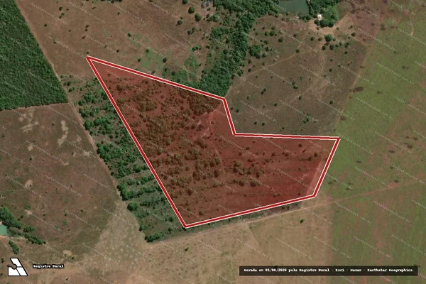 Imagem de satélite de Infração Ambiental em Araguaçu - TO