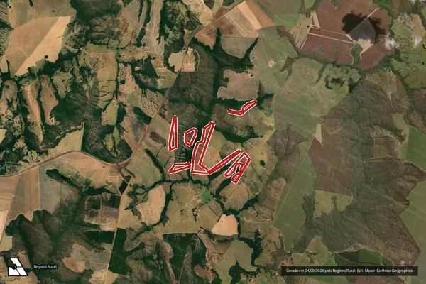 Imagem de satélite de Desmatamento em Ipameri - GO