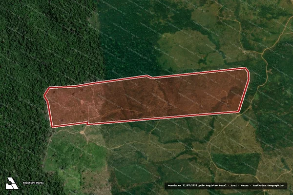 Imagem de satélite de Infração Ambiental em Rurópolis - PA