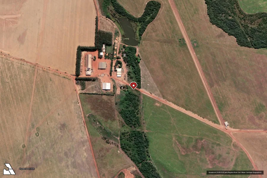 Imagem aérea do item A