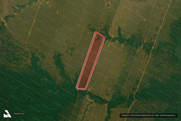 Imagem de satélite de Desmatamento em Porto Velho - RO