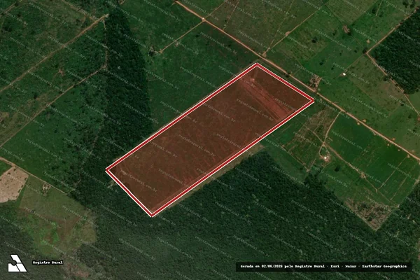 Imagem de satélite — Embargo IBAMA — Infração da Flora - Cláudia/MT