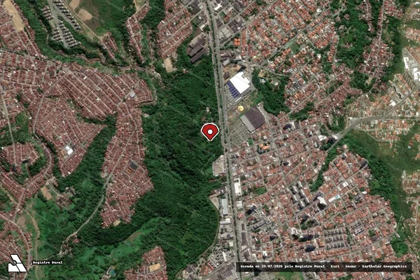 Imagem de satélite — Embargo IBAMA — Infração da Fauna - Maceió/AL