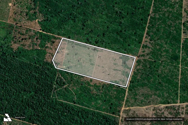 Imagem de satélite de Infração da Flora em Lábrea - AM