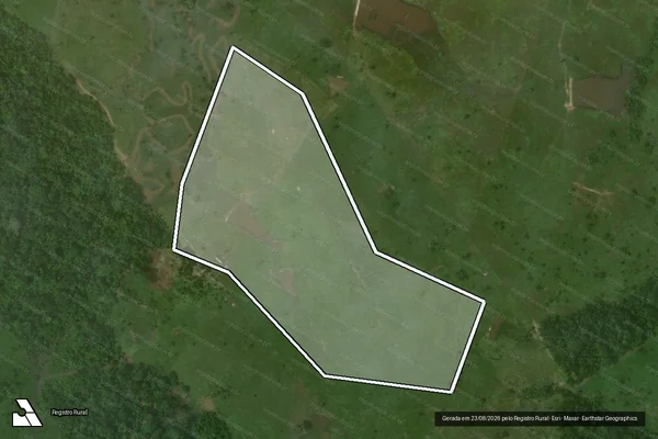 Imagem de satélite de Infração da Flora em Bujari - AC