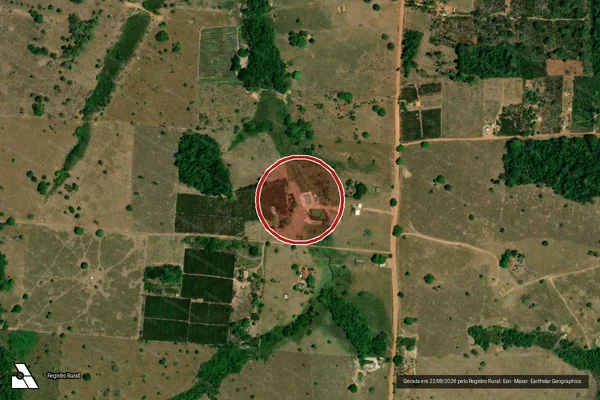 Imagem de satélite de Infração Ambiental em Cacoal - RO