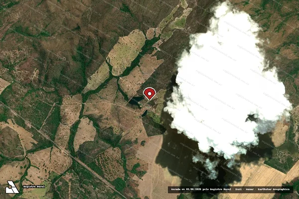 Imagem de satélite de Infração de Licenciamento(Não Classificada-Móvel) em Colinas do Sul - GO (marcador da localização)