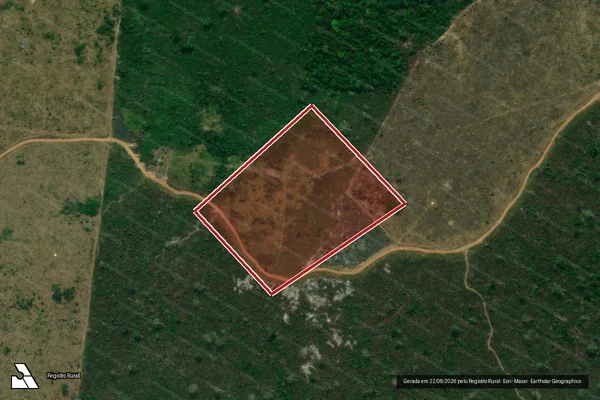 Imagem de satélite de Infração Ambiental em Porto Velho - RO