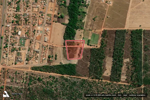 Imagem de satélite — Embargo IBAMA — Infração Ambiental — Crixás do Tocantins/TO