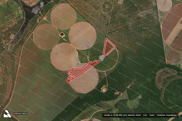 Imagem de satélite de Infração da Flora em Paracatu - MG