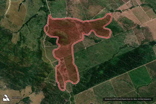 Imagem de satélite de Infração da Flora em Altamira - PA