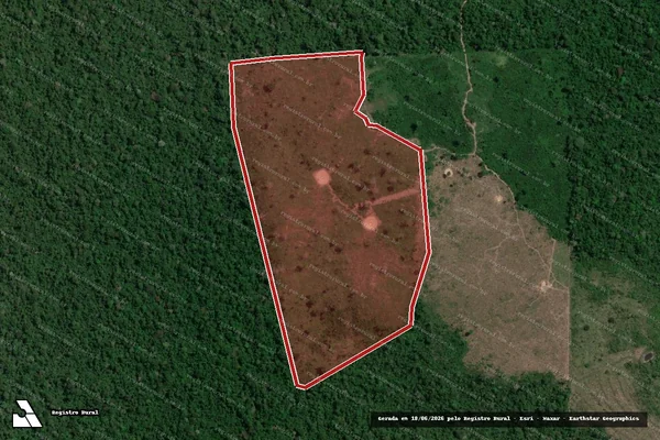 Imagem de satélite — Embargo Ambiental - Medicilândia/PA