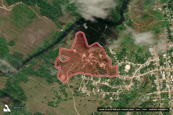 Imagem de satélite de Infração Ambiental em Tartarugalzinho - AP