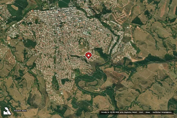 Imagem de satélite — Embargo IBAMA — Infração da Fauna — São Lourenço/MG