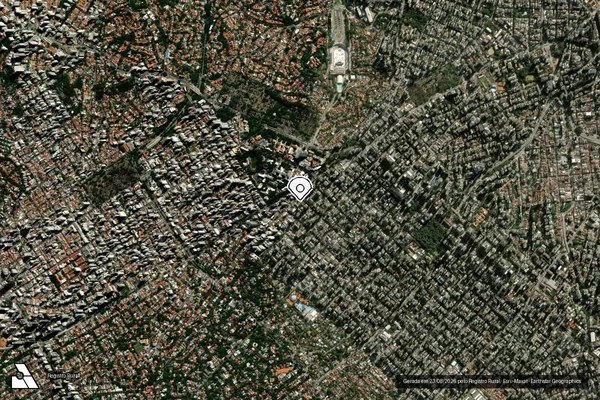 Imagem de satélite de Infração da Fauna em São Paulo - SP (marcador da localização)