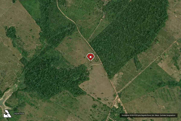 Imagem de satélite — Embargo IBAMA — Infração Ambiental - Jacundá/PA