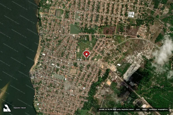 Imagem de satélite — Embargo IBAMA — Infração de pesca(Não Classificada-Móvel) — Mocajuba/PA