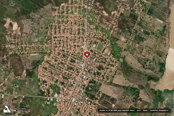 Imagem de satélite de Infração do CTF(Não Classificada-Móvel) em São Luís - MA (marcador da localização)