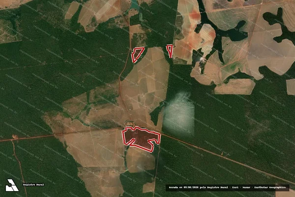 Imagem de satélite de Infração da Flora em Porto dos Gaúchos - MT